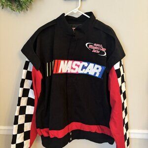 Vintage NEW Chase Authentics Nascar Jacket Size XXL Checkered Flag Winston Cup